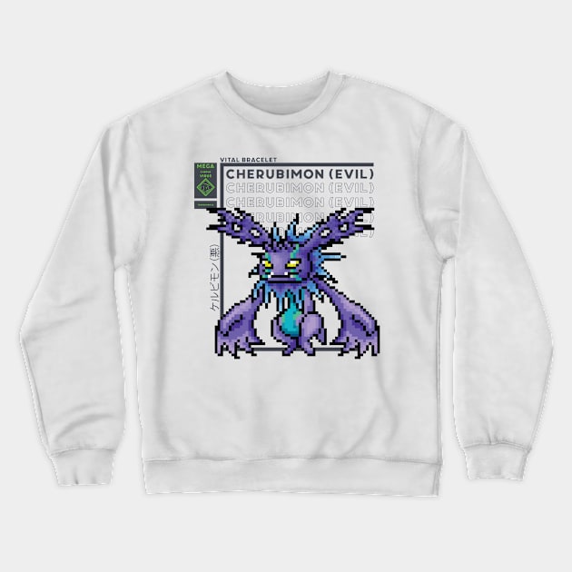 digimon vb cherubimon evil Crewneck Sweatshirt by DeeMON